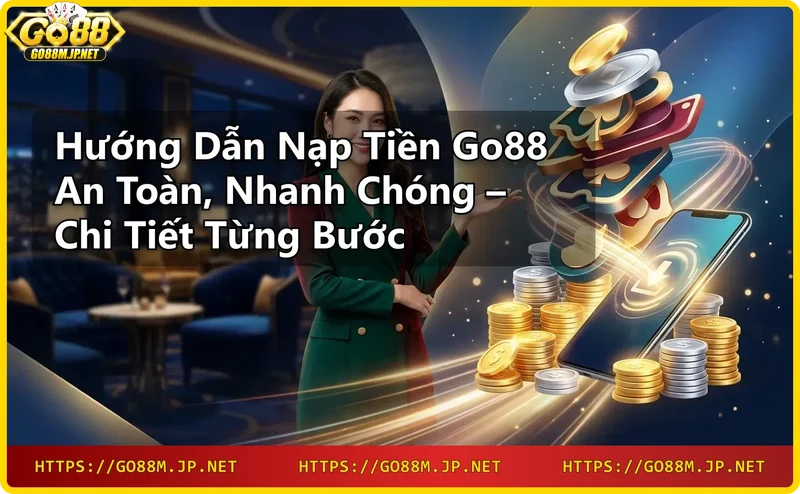 Các phương thức thanh toán Go88 bao gồm chuyển khoản ngân hàng, thẻ cào, ví điện tử