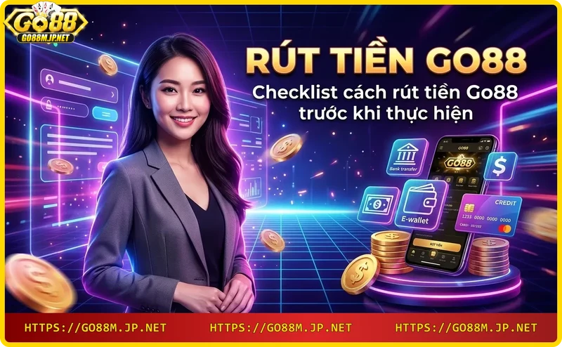 Checklist chuẩn bị trước khi rút tiền Go88: thông tin ngân hàng, số dư, phương thức