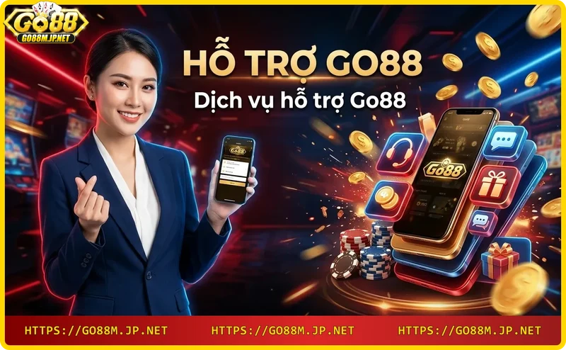 Dịch vụ hỗ trợ Go88 qua nhiều kênh: chat, email, hotline