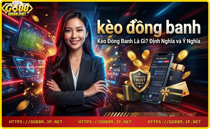 Khái niệm kèo đồng banh với hai cầu thủ va chạm và biểu tượng hòa