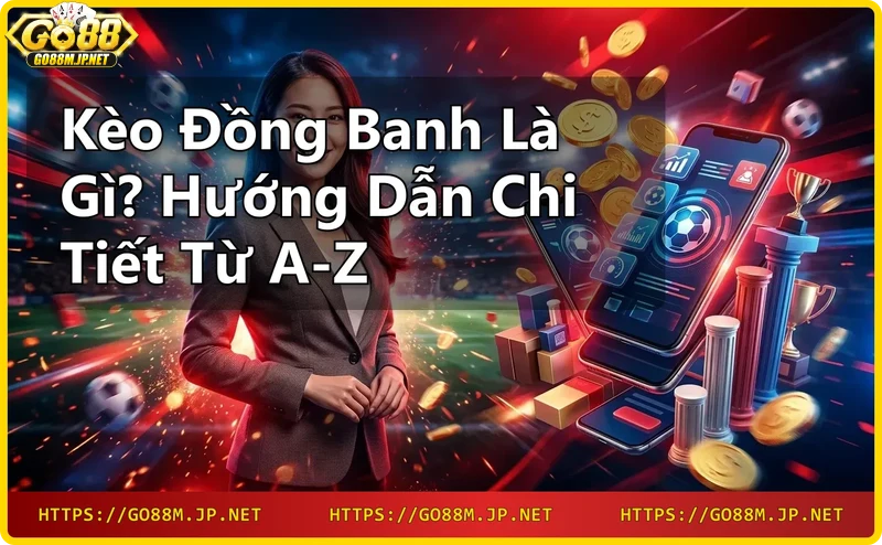 Khái niệm kèo đồng banh với hai cầu thủ va chạm và biểu tượng hòa