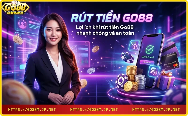 Lợi ích rút tiền Go88: nhanh chóng, an toàn, đa dạng phương thức