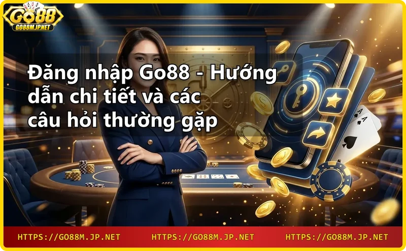 Minh họa các bước đăng nhập Go88 trên điện thoại