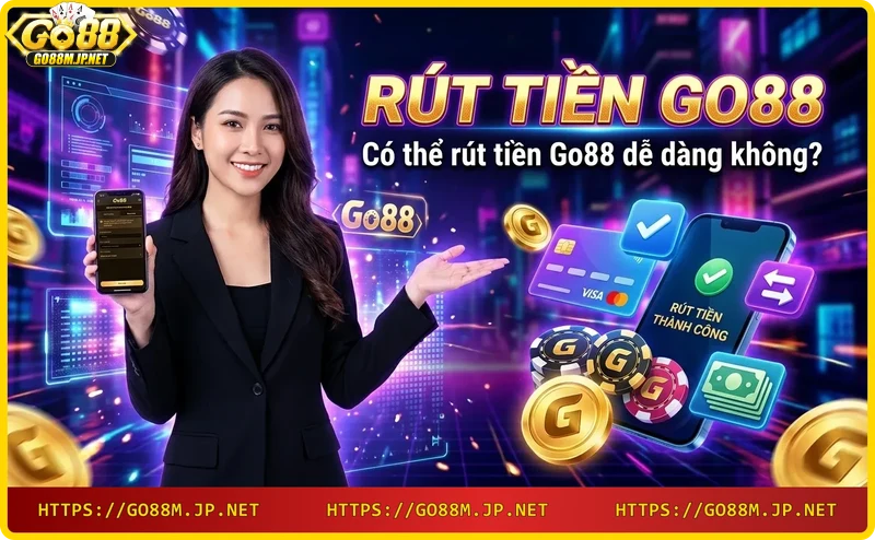 Người chơi dễ dàng rút tiền Go88 qua điện thoại với giao dịch thành công