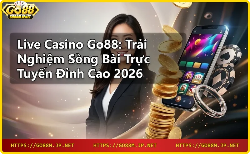 Người chơi trải nghiệm live casino Go88 trên điện thoại