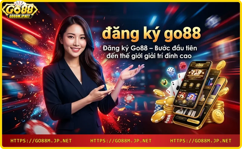 Người dùng đăng ký Go88 trên laptop với giao diện sang trọng